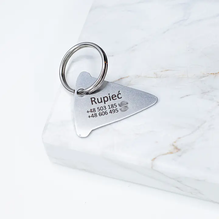 Adresówka dla psa "Pizza" ANIMALKINGDOM stal szlachetna - Master