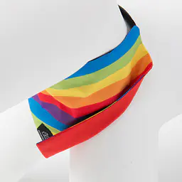 Bandana zakładana na obrożę - Wzór: Miłość, równość, gryzaki, Rozmiar: L