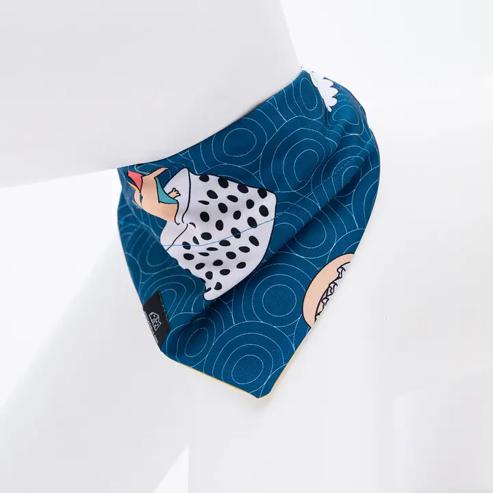 Bandana zakładana na obrożę - Wzór: Psutomaki, Rozmiar: XS