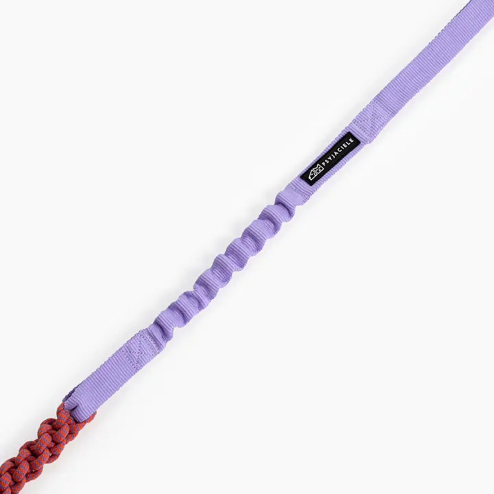 Rope toy with shock absorber - Colour: Lilac