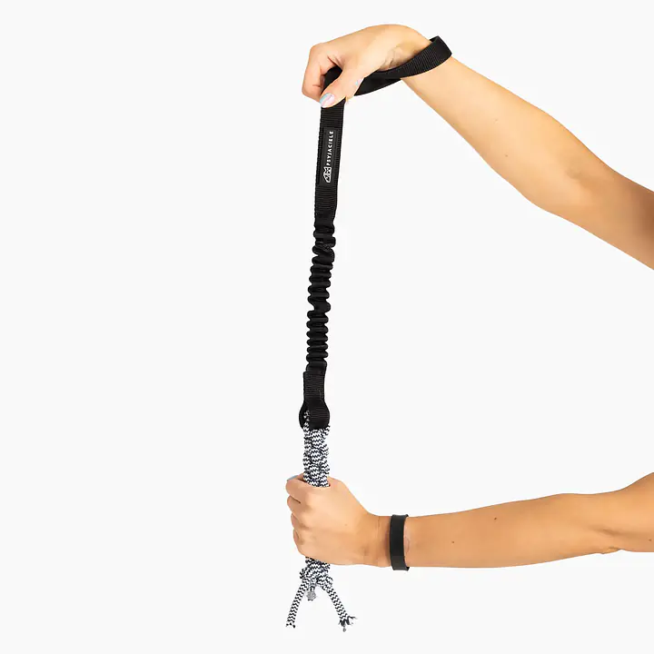 Rope toy with shock absorber - Colour: Black