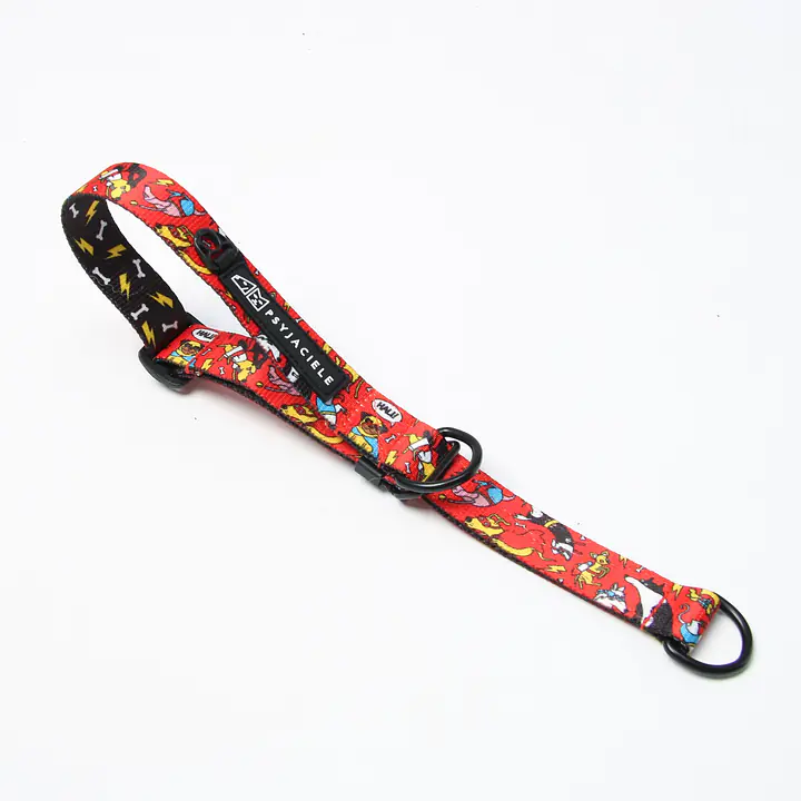 Obroża półzaciskowa dla psa lub kota "Pies, który lata najlepsze ma za sobą" - Master