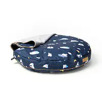 Round cushion with hood "Polar pattern" - Master