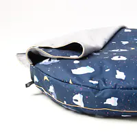 Round cushion with hood "Polar pattern" - Master