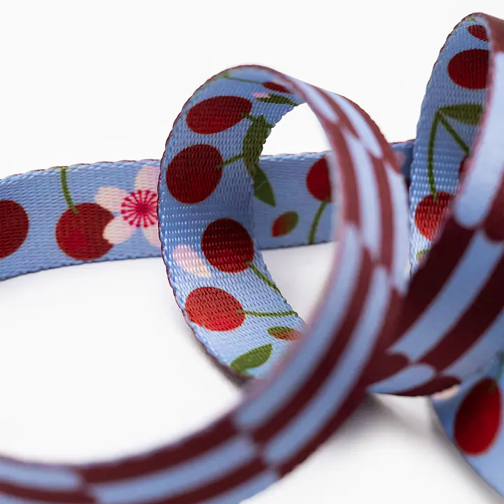Obroża półzaciskowa SUPER SOFT "Wiśnia, wiśnia pani" - Master