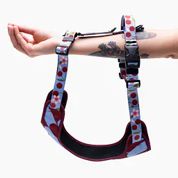 Pressures-free guard harness in size for bulldogs   - Pattern: Wiśnia, wiśnia pani