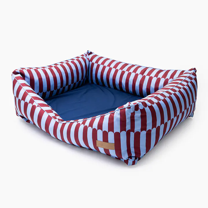 Ortopedic sofa for dogs or cats - pattern: Wiśnia, wiśnia pani, Size: XS