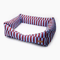 Ortopedic sofa for dogs or cats - pattern: Wiśnia, wiśnia pani, Size: XS