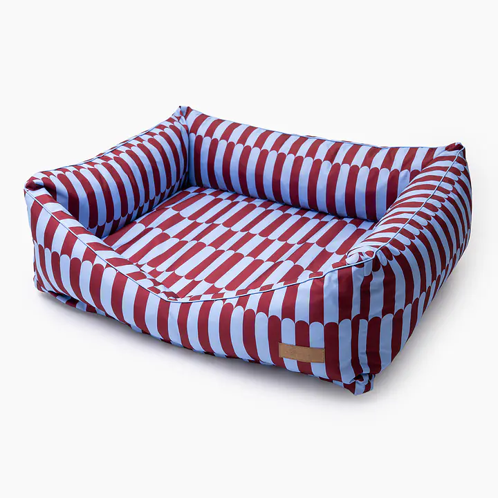 Ortopedic sofa for dogs or cats - pattern: Wiśnia, wiśnia pani, Size: XS