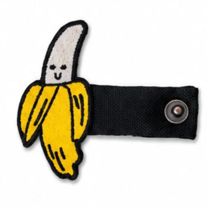 Pimp My Szelki - haftowana przypinka do szelek - Wzór Pimpa: Banan