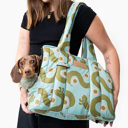 Torba soft typu Tote/ Torba transportowa dla małego psa 2w1 - Wzór: Piesss