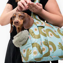 Torba soft typu Tote/ Torba transportowa dla małego psa 2w1 - Wzór: Piesss