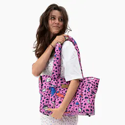 Torba soft typu Tote/ Torba transportowa dla małego psa 2w1 - Wzór: Doggy style