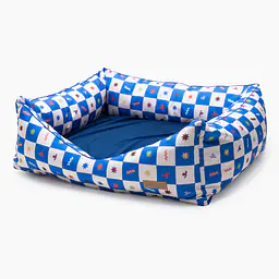 Ortopedic sofa for dogs or cats - pattern: Cho na kwadrat, Size: M