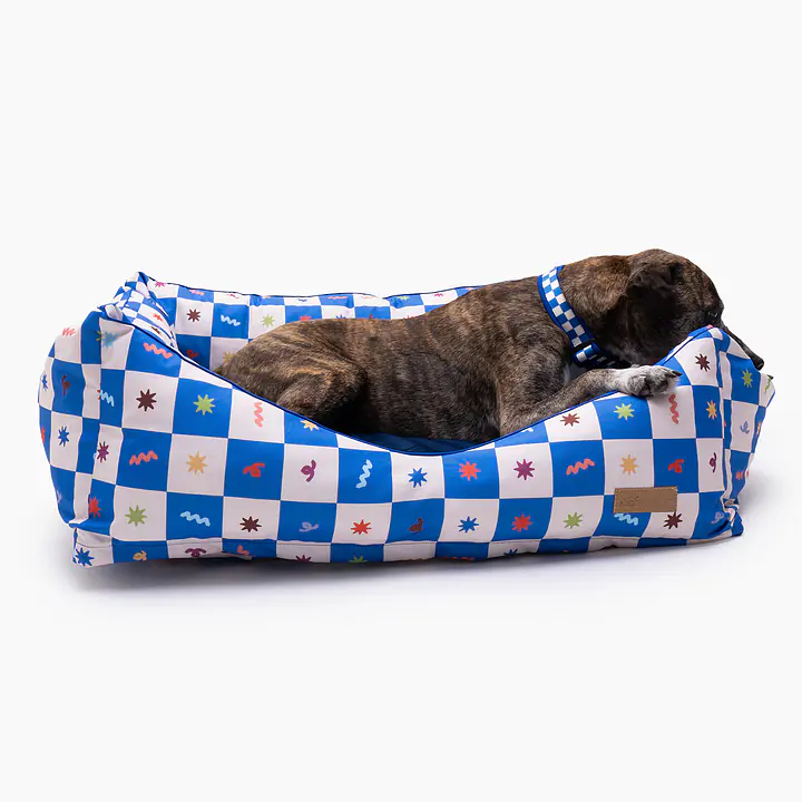 Ortopedic sofa for dogs or cats - pattern: Cho na kwadrat, Size: M