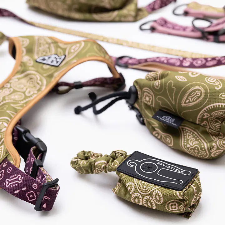 Szelki bezuciskowe dla psa lub kota "Bandana no drama" MATCHA - Master