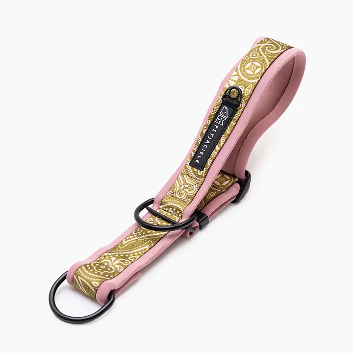 Obroża półzaciskowa SUPER SOFT "Bandana no drama" MATCHA - Master