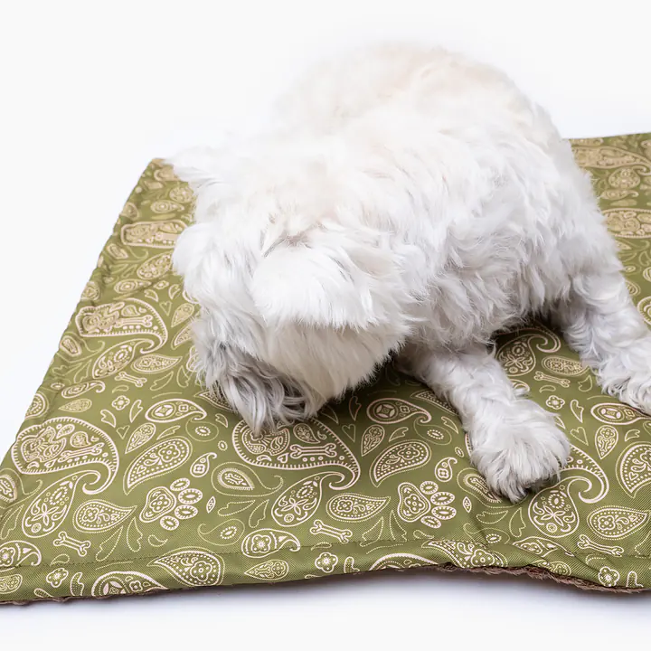Double sided mat for dog or cat - pattern: Bandana no drama, Size: M