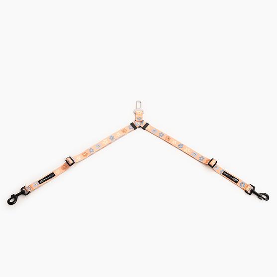 Pas samochodowy dla 2 psów 