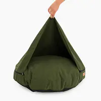 Legowisko okrągła poducha  z kapturem dla psa lub kota "Rachel Green" - Master