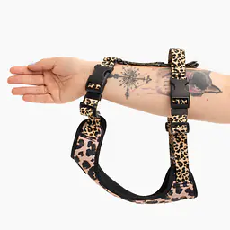 Szelki bezuciskowe Stay on "PANtera mi kupi" z panterkowym przodem - Master