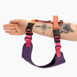 Szelki bezuciskowe Stay on "Under my ombrella" pomarańcz - Master