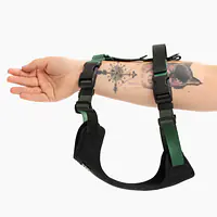 Stay-on pressure-free harness "Under my ombrella" green - Master