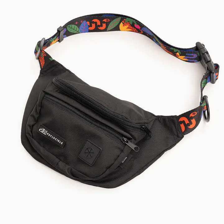 Czarna nerka spacerowa "Eye of the tiger" - Master