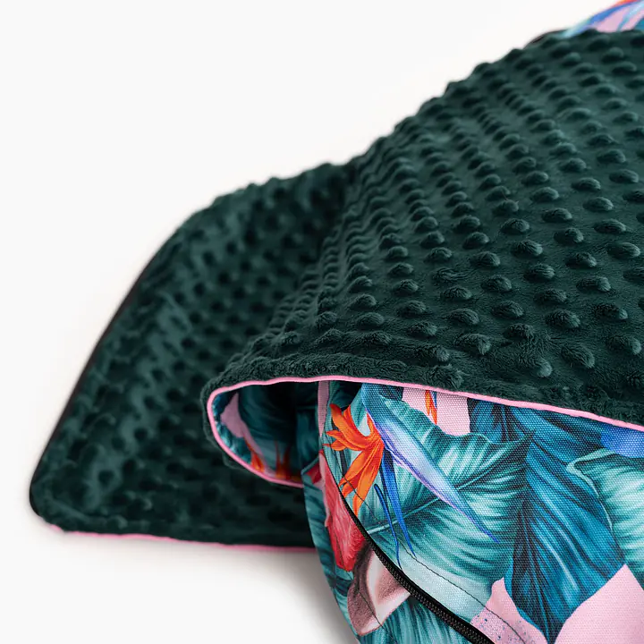 Legowisko okrągła poducha z kapturem dla psa lub kota  "Mokry sen kury" - Master