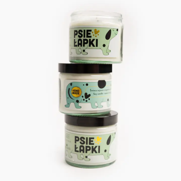 Świeca sojowa o zapachu Psich łapek - Master
