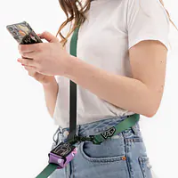 Adjustable leash with shock absorber "Under my umbrella" green  - Master