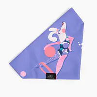 Bandanka "Pies z głową w dół" na obrożę - Master