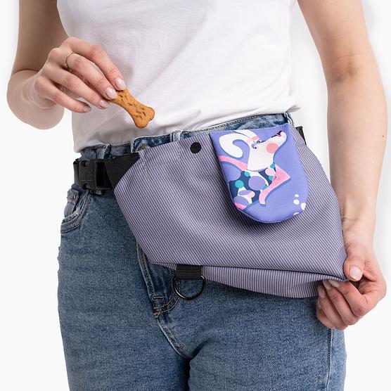Training bag for snacks "Downward dog"