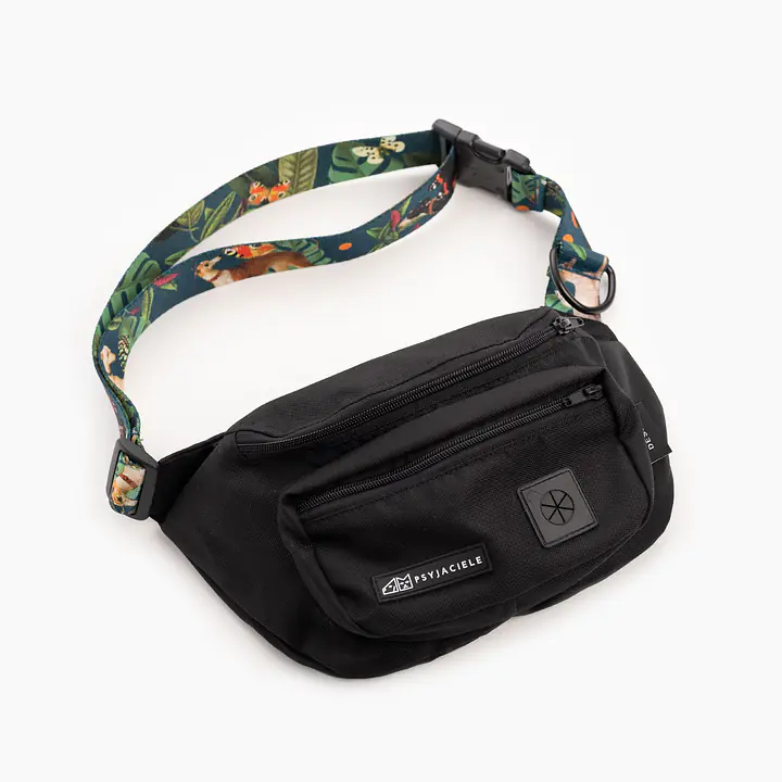Balck fanny pack "Doggolage" - Master