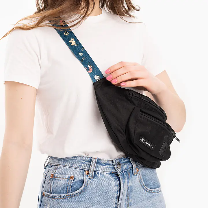 Balck fanny pack "Doggomaki" - Master