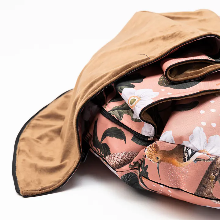 Round cushion with hood "Play with my nuts" - Master