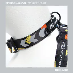 Obroża półzaciskowa dla psa lub kota "Pies z głową w dół" - Master