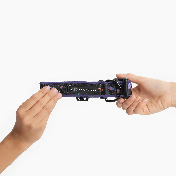 Obroża z klamrą SUPER SOFT "Psychodelia" - Master