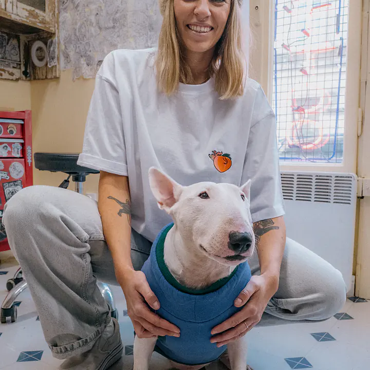 Koszulka z haftem biała  - Master