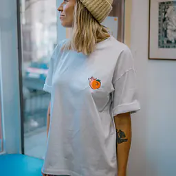 T-shirt with embroidery white - Master