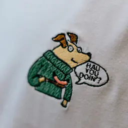 T-shirt with embroidery white - Master