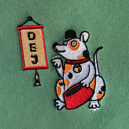 T-shirt with embroidery white - Master