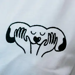  T-shirt with embroidery black - Master