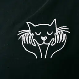  T-shirt with embroidery black - Master