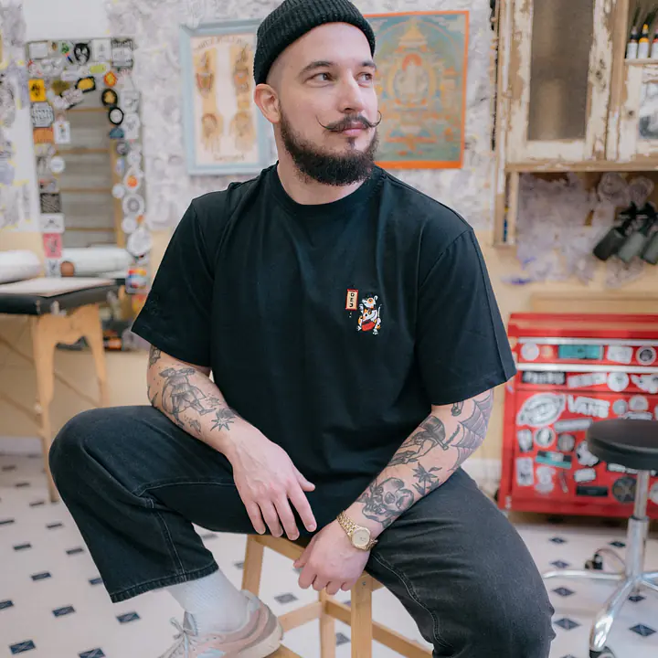 Koszulka z haftem czarna - Master