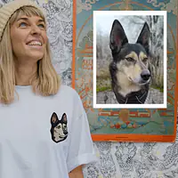 Koszulka z personalizowanym haftem biała  - Master