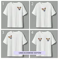 Koszulka z personalizowanym haftem biała  - Master