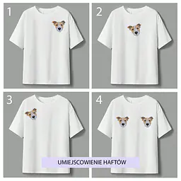 Koszulka z personalizowanym haftem biała  - Master