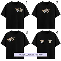 Koszulka damska z personalizowanym haftem czarna - Master