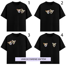 Koszulka z personalizowanym haftem biała  - Master